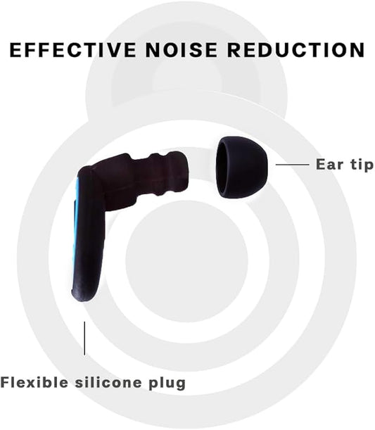 ROMI Ear Plugs for Sleeping & Snoring – 33 dB Noise Cancelling Silicone Earplugs for Concerts, Travel & Work – Reusable & Washable with Carrying Case + Adjustable Fit (4 Sizes XS/S/M/L)