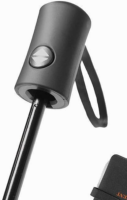 Windproof Travel Umbrella, Fully Automatic Open & Close, Portable Foldable Compact Design, Lightweight Reinforced Frame, UV Sun Protection for Outdoor, Black umbrella