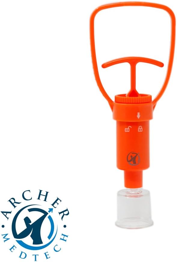 Ven-Ex Snake Bite & Bee Sting Kit – Portable Venom Extractor Pump with Tourniquet, One-Hand Operation, Bonus CPR Face Shield, Outdoor First Aid for Hiking, Camping & Backpacking