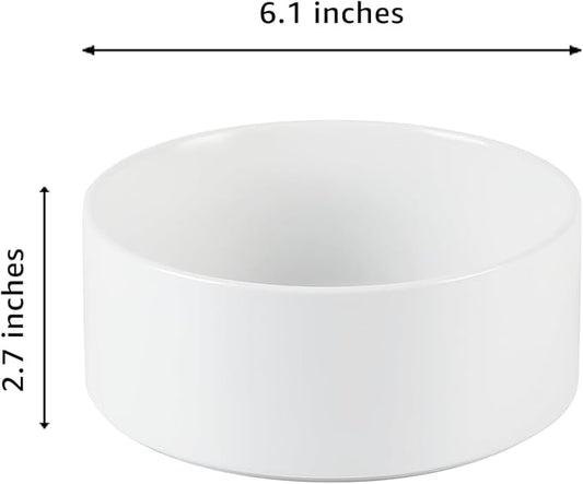 YINGFAN Dog Bowls Heavy Duty Ceramic Dog Bowls Non-Slip Ceramic Basic Bowl for Dogs (28 oz)