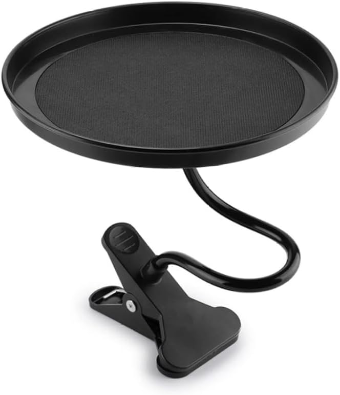 Car Interior Table, Car Cup Food Holder Clip-on Beverage Snacks Storage Swivel Tray Folding Dining Table, Clip-on Food Holder
