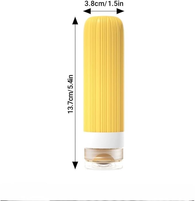 8-Piece Leakproof Travel Bottles and Jars Set – 4 Silicone Bottles + 4 Cream Jars with Clear Zipper Bag – TSA Approved Toiletry Containers – BPA-Free (Bright Colors)