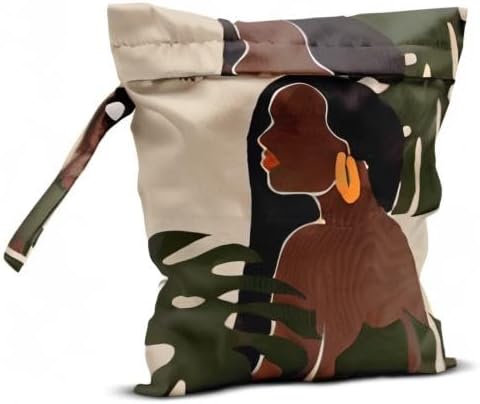 Wet Bag, Wet Dry Bag, Wet Bag for Swimsuit, Travel, Beach, Pool, Diapers, Yoga Gym Clothes, Makeup Bag, Waterproof Reusable Minimalist Decor Aesthetic Line Art Women Body Face