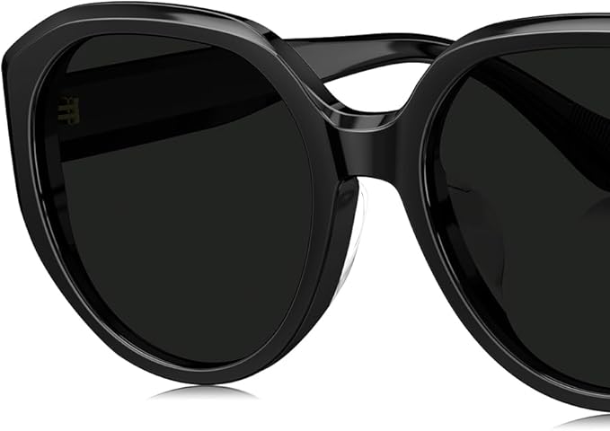 BOLON Women Lady Trendy Elegant Round Polarized Sunglasses BL3130 Ginza 55mm, Exclusive Eyewear Brand of EssilorLuxottica