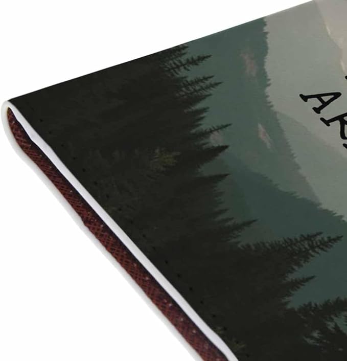 Mountain Passport Holder for Travel Not All Those Who Wander Are Lost PU Leather Passport Cover Wallet Cute Passport Card Holder for Women and Men