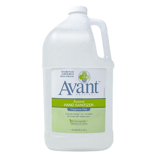 Avant® Original Fragrance Free Gel Hand Sanitizer, 4-Pack 1 gallon bulk refill