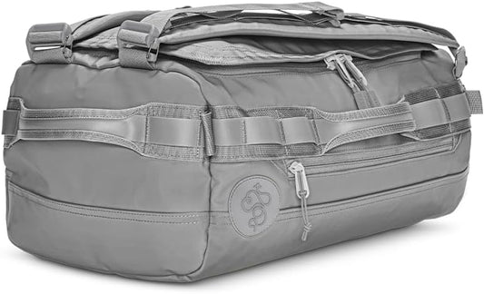 Baboon to the Moon Go-Bag Mini Duffle Bag - Detachable Straps, Small Gym Bag, Travel Duffel Bags for Women and Men, Duffle Bag for Travel, Backpack, Overnight Bag (Alloy)