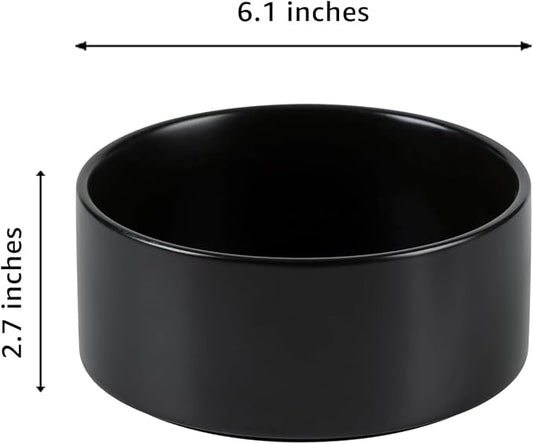 YINGFAN Dog Bowls Heavy Duty Ceramic Dog Bowls Non-Slip Ceramic Basic Bowl for Dogs (28 oz)