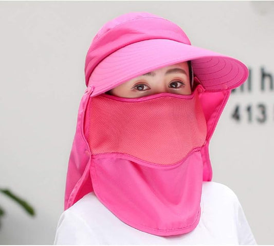 Outdoor UPF 50+ UV Sun Protection Waterproof Breathable Face Neck Flap Cover Folding Sun Hat for Men/Women