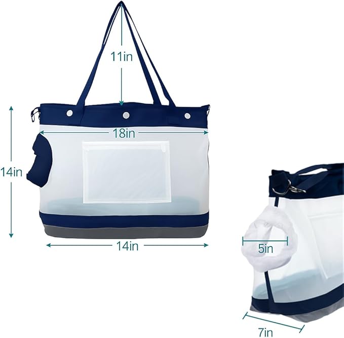 Dog Purse Carrier for Small Dogs, Cats - Dog Carrier Purse for Small Animals up to 22lbs, Collapsible Breathable Pet Carrier Sling for Outing Travel Vet-Dark Blue