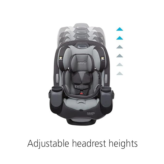 Safety 1st Grow and Go Comfort Cool All-in-One Convertible Car Seat, Rear-Facing 5-50 lbs, Forward-Facing 22-65 lbs, and Belt-Positioning Booster 40-100 lbs, Pebble Path