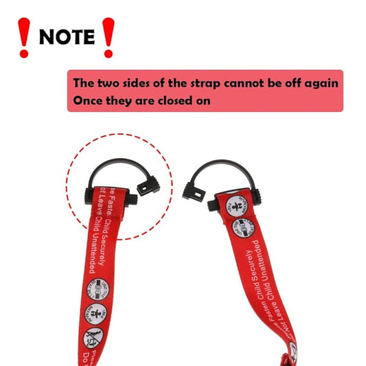 Hooshing Kids Baby Safety Seat Belt Adjustable Supermarket Shopping Cart Belt Chair Seat Belts Red