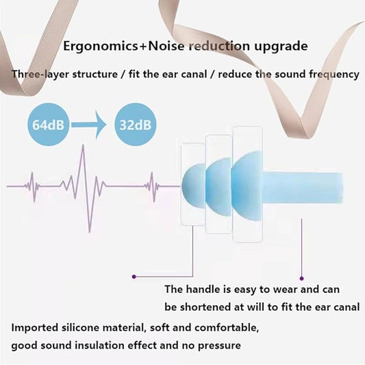 Earplugs for Sleeping Noise Cancelling, Reusable Ear Plugsâ Super Soft, Silicone Ear Plug, for Sleeping 8 Pairs, Swimming, Snoring, Concerts, Work, Noisy Places (8 Colors)