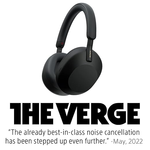 Sony WH-1000XM5 Premium Noise Canceling Headphones, Auto NC Optimizer, 30-Hour Battery, Alexa Voice Control, Silver