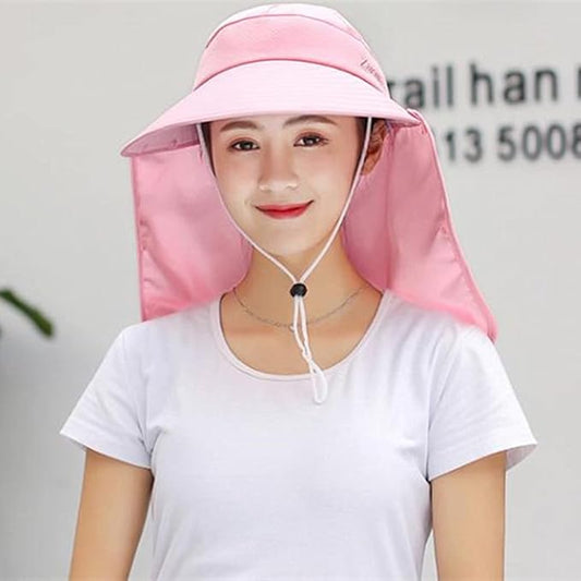 Outdoor UPF 50+ UV Sun Protection Waterproof Breathable Face Neck Flap Cover Folding Sun Hat for Men/Women