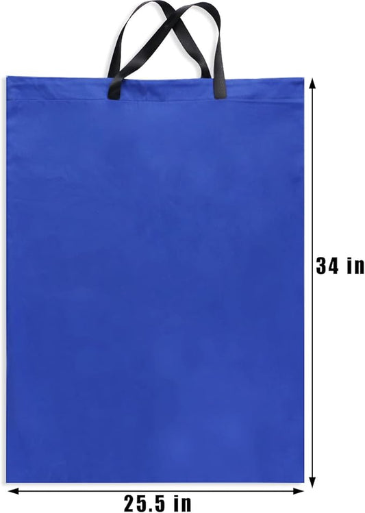 LOLOMLO Extra Large Canvas Laundry Bags with Handles & Drawstring Closure, Heavy Duty Tears Resistant Clothes Storage Travel Bags, Machine Washable Multi Use Laundry Bag liner for Laundry Hamper -