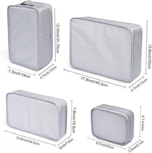 JJ POWER Travel Packing Cubes, Luggage Organizers with Shoe Bag