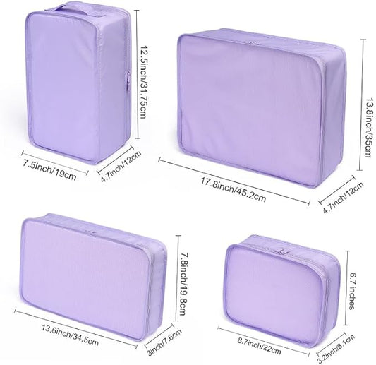 JJ POWER Travel Packing Cubes, Luggage Organizers with Shoe Bag