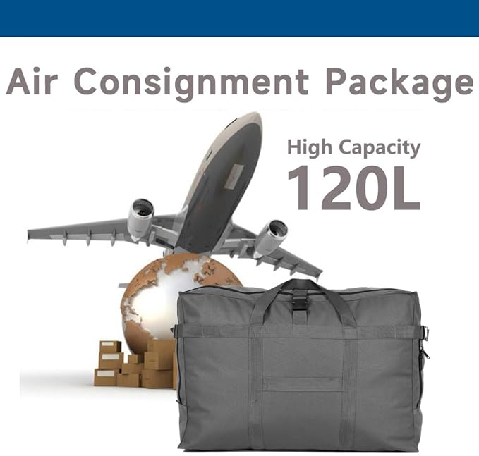 Arxus Large Duffel Bag, Waterproof Carry on Weekend Overnight Storage Bag over Luggage for Airline, Travel, Camping, Moving