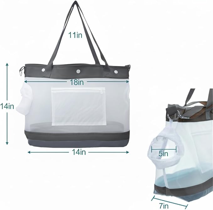 Dog Purse Carrier for Small Dogs, Cats - Dog Carrier Purse for Small Animals up to 22lbs, Collapsible Breathable Pet Carrier Sling for Outing Travel Vet-Gray