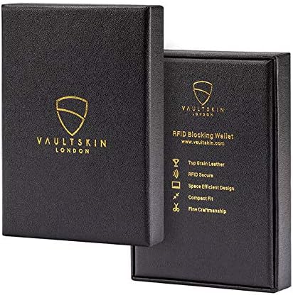 Vaultskin CHELSEA Mens RFID Blocking Slim Leather Card Wallet - Minimalist Front Pocket Cardholder