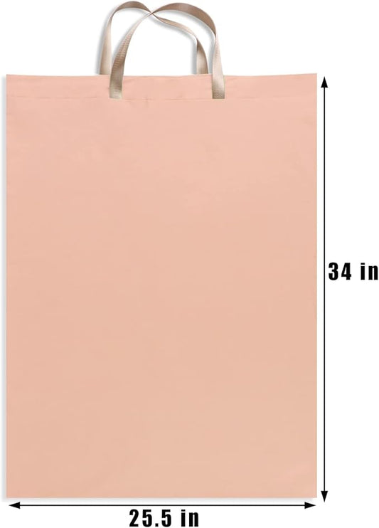 LOLOMLO Extra Large Canvas Laundry Bags with Handles & Drawstring Closure, Heavy Duty Tears Resistant Clothes Storage Travel Bags, Machine Washable Multi Use Laundry Bag liner for Laundry Hamper