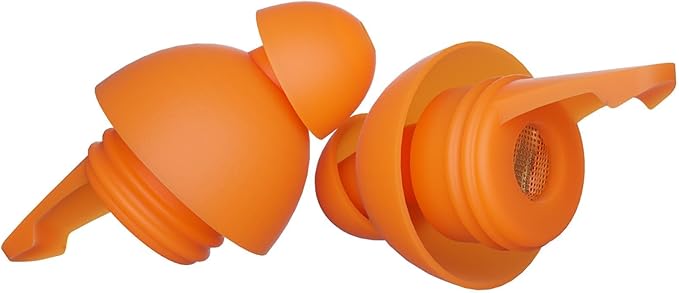 LYSIAN High Fidelity Concert Ear Plugs for Music Reusable-2 Pairs Pack Musicians Earplugs for Noise Cancelling, Concert Festivals, Drummers, DJS, Raves, Games -23dB