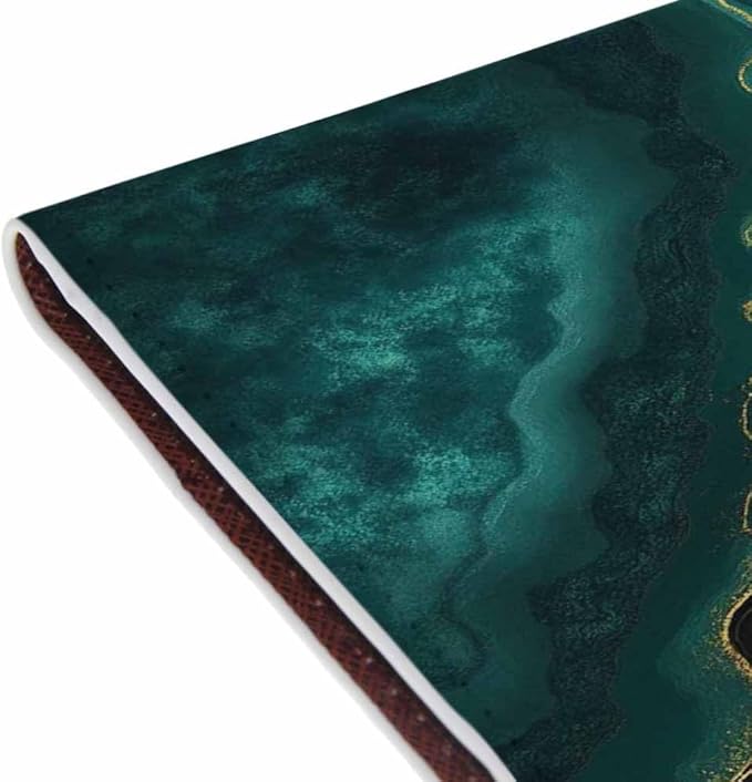 Abstract Marble Passport Holder for Travel Luxury Black Green Golden Foil PU Leather Passport Cover Wallet Cute Passport Card Holder for Women and Men