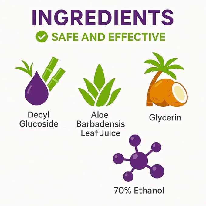 Tazza Alcohol Wipes - Unscented, Travel Hand Cleaning Wipes - 80 Ct (Pack of 6, 480 Wipes)