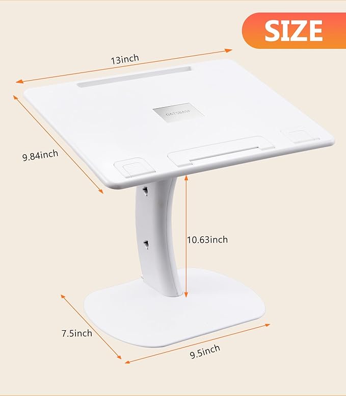 DICMKY Car Seat Tray Table, Adjustable Travel Tray for Kids/Adults, Car Lap Desk for Laptop Computer Tablet Book, Front Passenger/Rear/Driver Seat Food Eating, Essentials Accessories for Long Trips