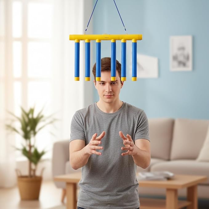 Reflective Drop Stick Challenge Game, 2026 New Hand Eye Coordination Reflex Training Toy, 3 Adjustable Speed Modes, Catching Sticks Game for All Ages (Blue)