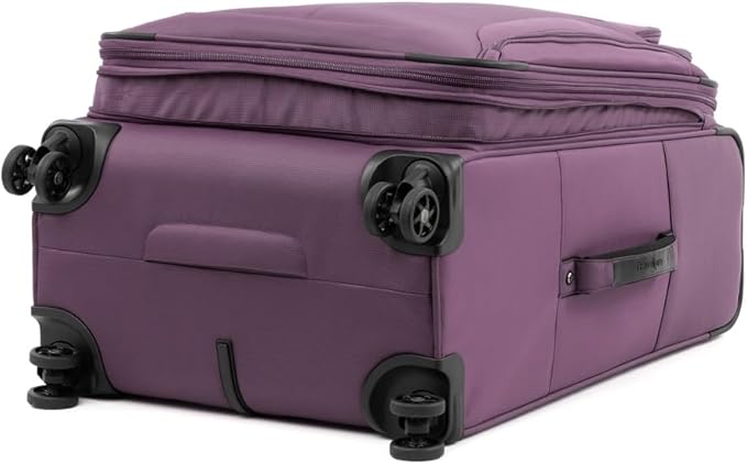 Travelpro Tourlite Softside 2-Piece Set, Expandable Luggage, 4 Spinner Wheels, Lightweight Suitcase, 21" Carry-On, 25" Checked Medium, Deep Purple