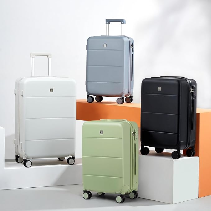 Hanke Luggage Sets 2 Piece with Spinner Wheels, 20/28 Inch Hard Shell Suitcases Set TSA Approved Luggage Travel Rolling Large Luggage(Bamboo Green)