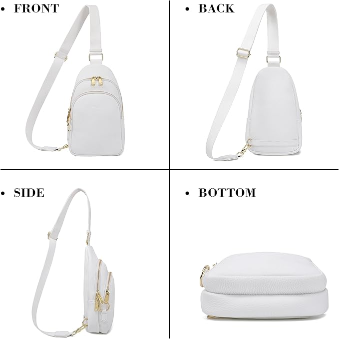 INICAT Crossbody Sling Bags Fanny Packs Valentine's Day Gifts Vegan Leather Travel Vacation Essentials Purses Women