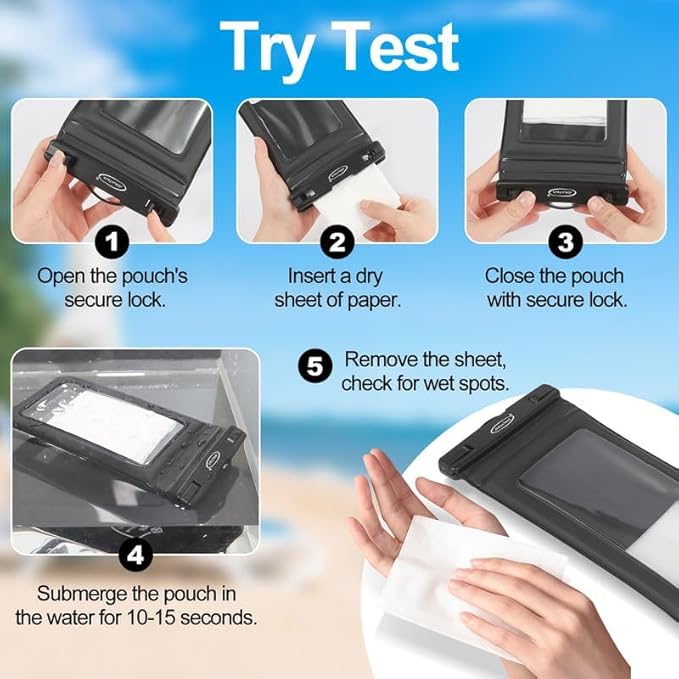 AiRunTech Floating Waterproof Phone Pouch,Double Seal Phone Case with Lanyard Protector for iPhone 17 16 15 14 13 12 Pro Max,Kayak Cellphone Bag Beach Cruise Ship Essentials Vacation Accessories