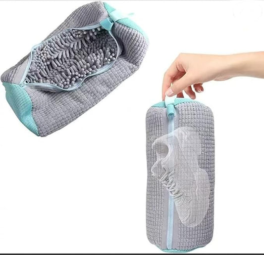 Shoe Washing Machine Bag Laundry Shoe Bags for Washing Machine, 2Pcs Shoe Washing Bag Shoe Laundry Bag for Washer and Dryer Reusable Shoe Washing Bags (Grey-2Pcs)