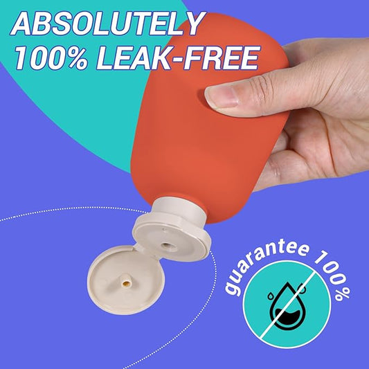 ASEVAT 6.7oz Refillable Plastic Travel Shampoo Bottles, Empty Travel Shampoo and Conditioner Bottles Reusable, Leak Proof Travel Size Shampoo Bottle, Hand Soap Dispenser for Vacation, Gym, Home