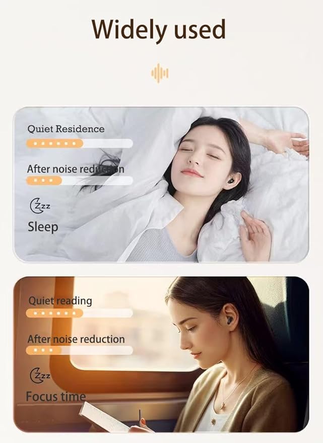 Ear Plugs for Sleeping, Noise Cancelling Sleep Earplugs, Reusable Silicone Hearing Protection Earplug, 45dB Noise Reduction, 4 Sized Earplug with Case, Apply to Live Events, Musicians (Graphite color)