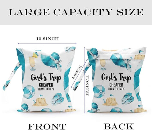 Wet Bag, Wet Dry Bag, Wet Bag for Swimsuit, Travel, Beach, Pool, Diapers, Dirty Yoga Gym Clothes, Toiletries, Makeup Bag, Waterproof Reusable Beach Bag Ocean Starfish Decor, 2 Pcs Set.