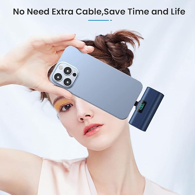 Mini Portable Charger for iPhone 17/16,Upgraded 5500mAh PD USB C Power Bank,Travel Essentials Pocket Phone Charger Battery Pack for iPhone 17/17 Pro Max/16/16 Pro/15 Series,Samsung Galaxy Android etc