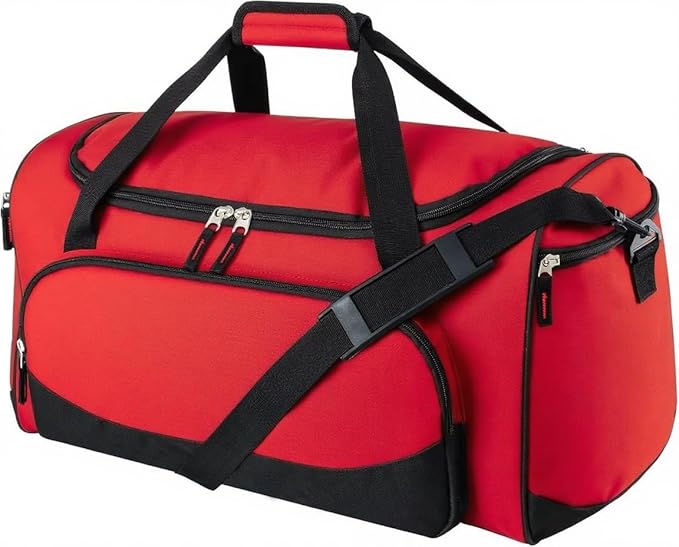 Gym Bag for Men - 55L Black Durable Large Duffle Bag for Travel, Workout, Fitness & Sport