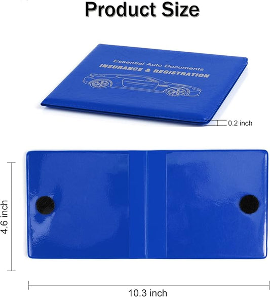 UYYE Car Registration and Insurance Card Holder, Vehicle Glove Box Car Organizer, Interior Car Accessories for Documents, Cards, License - 2 Pack