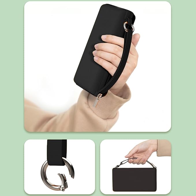 Windproof Mini Travel Folding Umbrella - UPF 50+ Sun & Rain Protection, Small Compact Lightweight Design Fits in Pocket or Bag, Eco-Friendly Fabric Wallet Umbrella for Commuter, Men Women Boys Girls