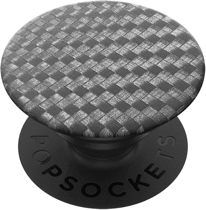 PopSockets Phone Grip with Expanding Kickstand, Adhesive Grip - Carbonite Weave