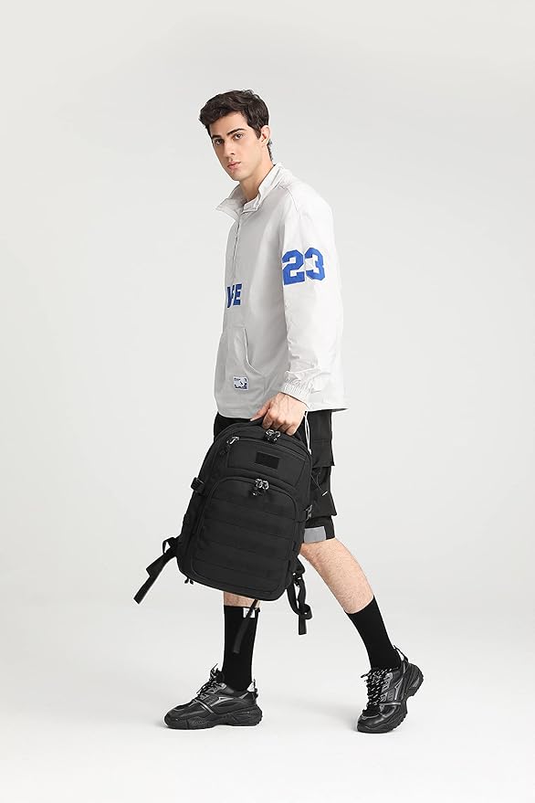 Wotony Military tactical backpack, backpack for men black small tactical assault bag