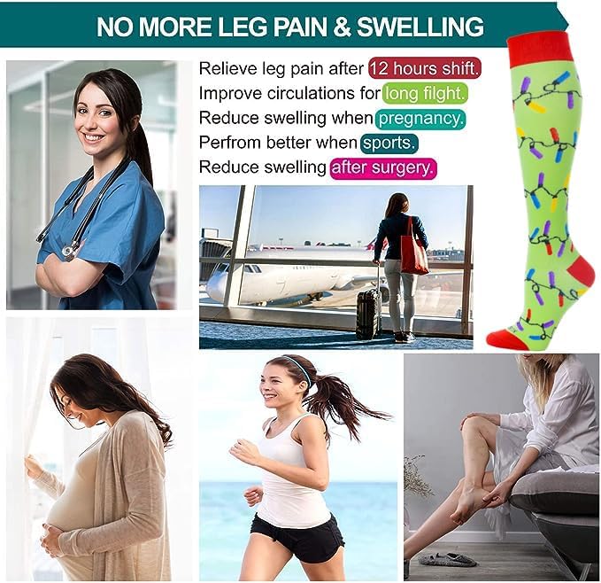 LEVSOX Compression Socks Women and Men, 20-30mmHg, Best for Nurses, Travel, Pregnancy