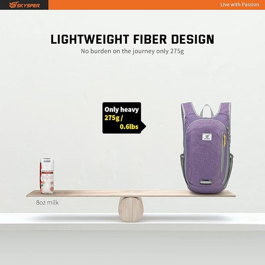 SKYSPER Small Daypack 10L Hiking Backpack Packable Lightweight Travel Day Pack for Women Men