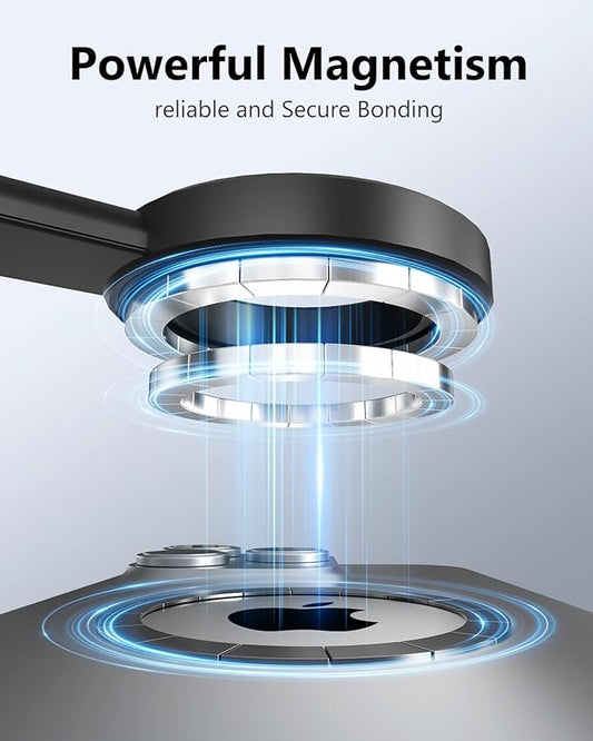 UBeesize Magnetic Tripod for iPhone with Remote, 64’’ Extendable Phone Stand for Video Recording/Vlogging, N52 Strong Holder for iPhone 12-15/Android, Portable Travel Selfie Stick Tripod(Black)