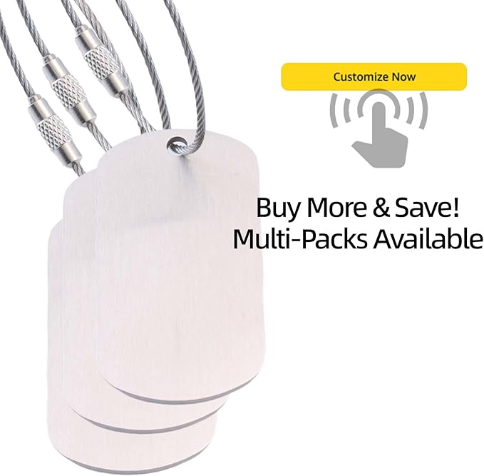 Sturdy and Durable Personalized Luggage Tags for Suitcases,Cruise Essentials Travel Tags for Luggage,Travel Bag Labels,Heavy-Duty Stainless Steel Silver Vertical Suitcases Tags