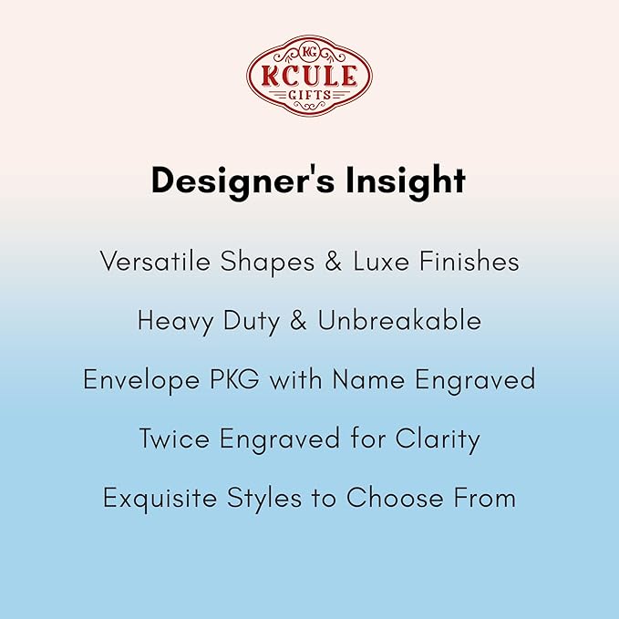 Personalized Luggage Tags for Suitcases - Stainless Steel Custom Luggage Tags for Backpacks & Bags, Sturdy, Waterproof & Heavy Duty (Rose Gold / 3" x 1.25")